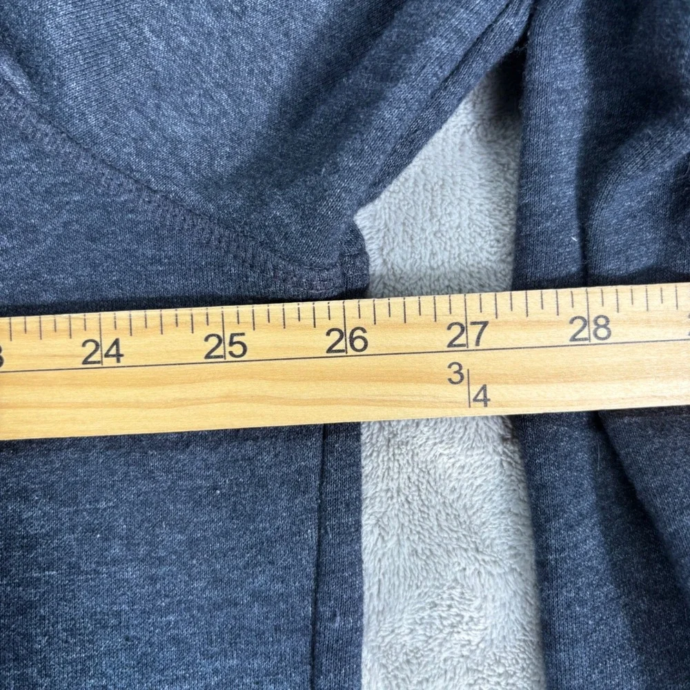 VTG Levi's Batwing Logo Hoodie Mens XXL Charcoal Grey Fleece Pullover Graphic
